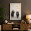 Bears And Golden Leaves Minimalist - Print-1127193073-1127193075