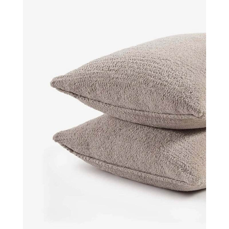 Snug Sham Set, Standard, Taupe