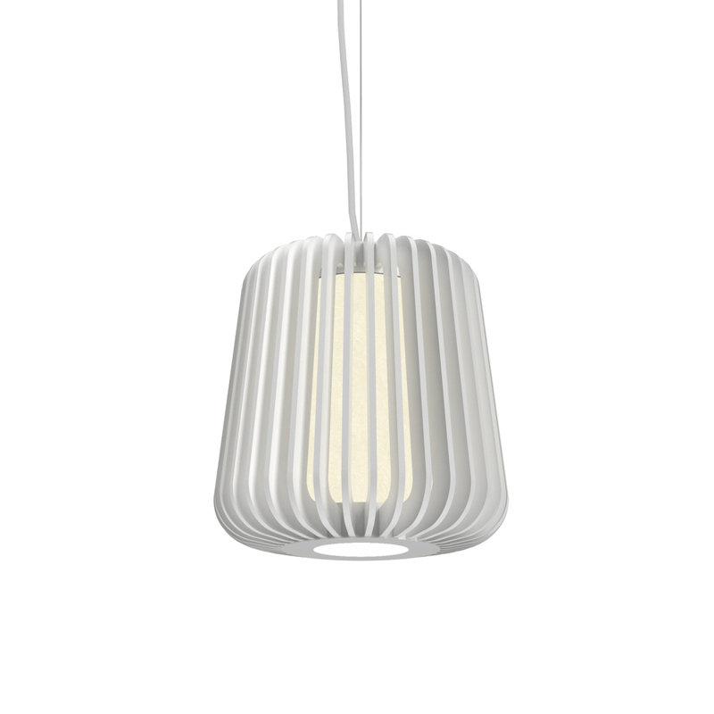Stecche Di Legno 1 - Light Pendant, American Walnut, 8" H x 7.8" W x 7.8" D