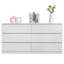 Commode double 6 tiroirs pour chambre à coucher-106728321