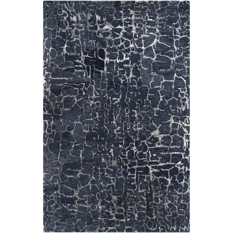Kymani Hand Tufted Oriental Indoor Rug, Rectangle 9' x 13'