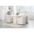 Linen Upholstered Barrel Back Dining Chair-106815342