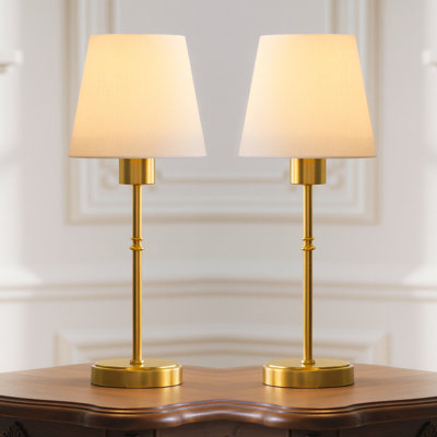 Lampe de table 16,1 po avec télécommande et lampes de bureau standard de style traditionnel