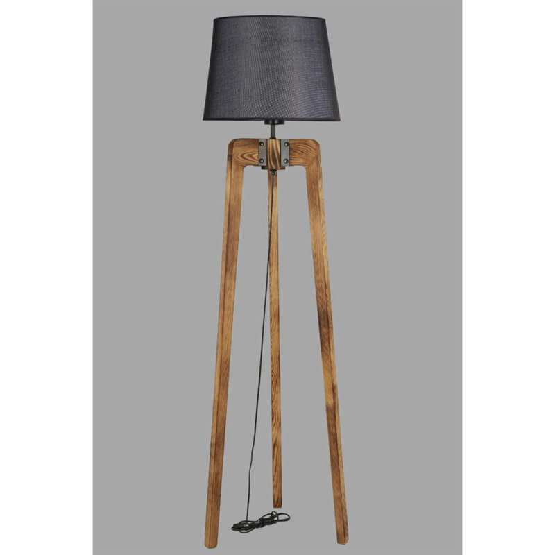 Claycomb 170cm Tripod Floor Lamp, Black