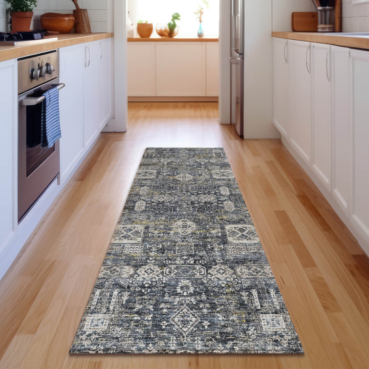 Premium Machine Washable Cerrito Charcoal Rug