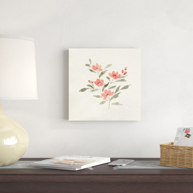 " Sweet Florals I " by Emma Caroline Painting Print, 12" H x 12" W