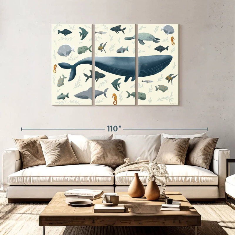 Brampt Sea Animals, H 48 po x l 74 po