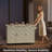 51.2"W Solid Wood Kitchen Island Cart - Rolling Kitchen Prep Table With Drop Leaf,Towel Rack,Storage Cabinet & Adjusted Shelf, Champagne-881178074-881178078