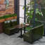 Banc rembourré en similicuir Retro Simple