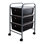 Advantus 3-Drawer Rolling Cart, Smoke