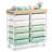Metal Rolling Cart with Wheels,Rolling Storage Cart with 10 Large Drawers, Utility Cart with Wooden TableTop-114476412