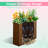Large Rectangular Planter - Metal Rectangular Planter Box with Drainage Holes for Indoor and Outdoor Use-743315941-743315929