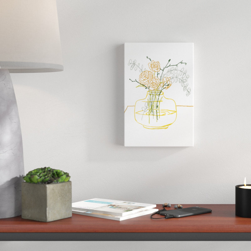 «Start Fresh I», peinture sur toile, H 12 po x l 8 po