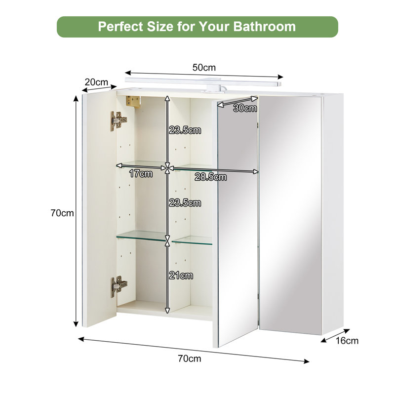 Noela Wall Mounted Required Bathroom Cabinet