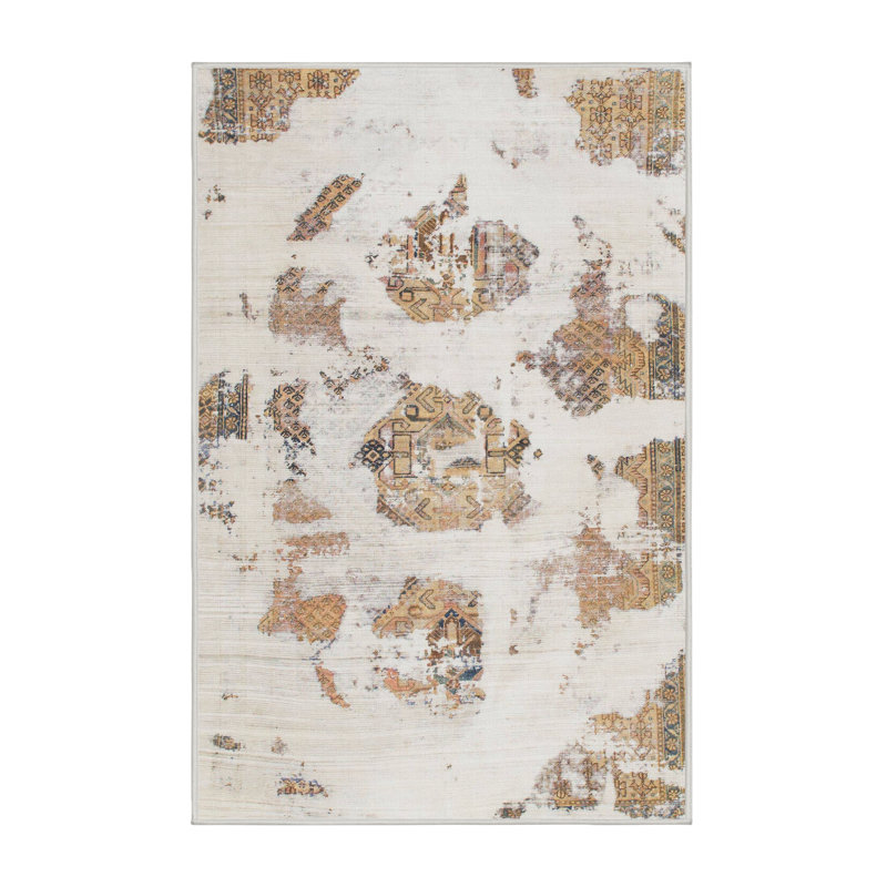 Abstract Indoor Rug, Rectangle 7' x 10'