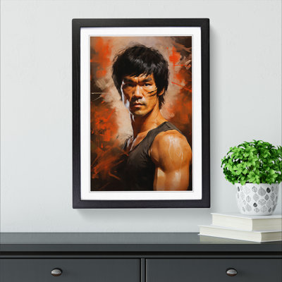 Bruce Lee Digital - Framed Print