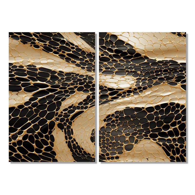 Lizabeth - Glam, Modern Canvas Wall Art, Wrapped Canvas, Does Not Apply, 36" H x 48" W