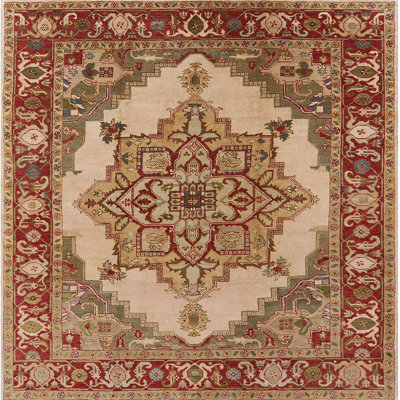 Tapis oriental rouge / beige
