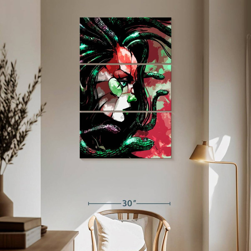 Kelan The Gorgon Medusa, 65" H x 42" W