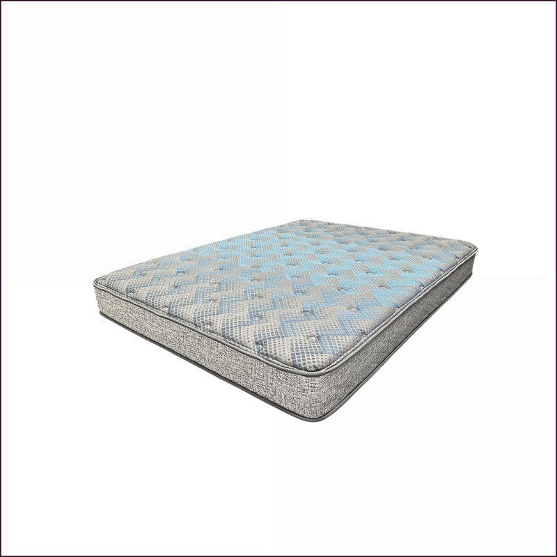 Matelas | Matelas à noyau moyen en mousse 2 côtés Restonic Comfort Care, grand | mousse | gris + bleu