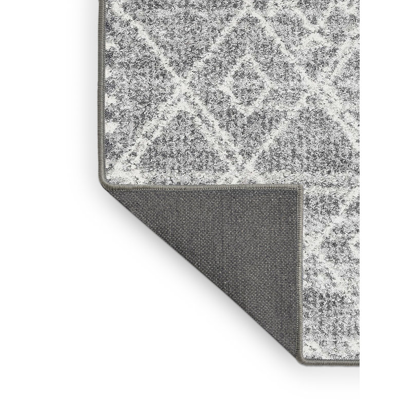 Tapis gris zone contemporaine, Rectangle 5 pi x 7 pi