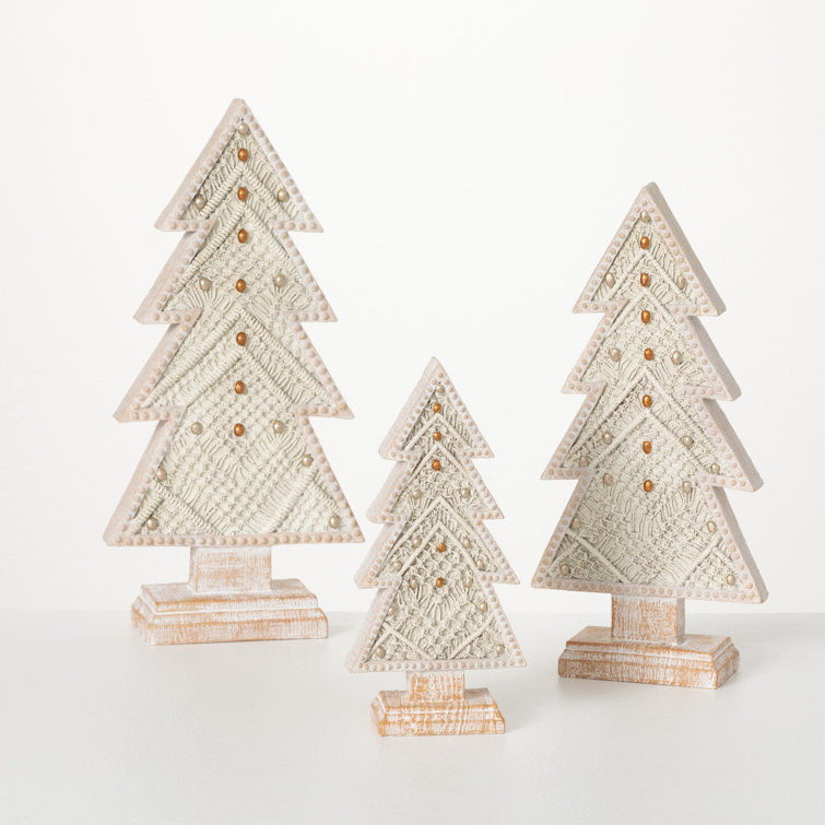 3 Piece Bo-Ho Pine Tree Set