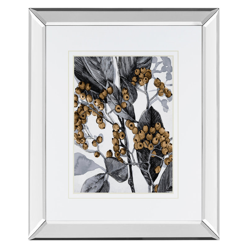 Art mural Holly Shadow II - 34 po x 40 po - Cadre en miroir