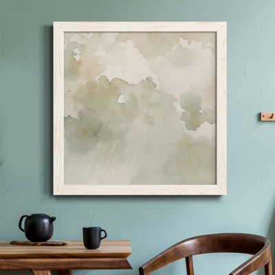 «Warm Clouds Abstract II», toile encadrée de qualité supérieure - prête à être accrochée