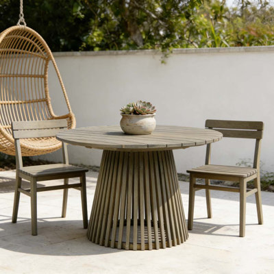 47.25-inch Wood Patio Dining Table