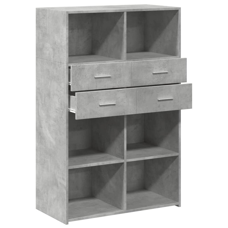 Alna 80cm Sideboard, Concrete grey