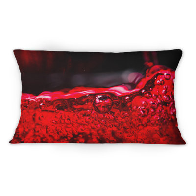 Coussin Red Wine On - imprimé moderne 1
