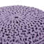 Pouf rond en coton Bordeaux, lavande-1730134611