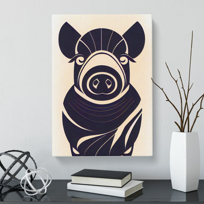 Yorklyn Pig Deco Style Vol.1 - Wall Art
