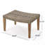 Repose-pieds en bois et osier