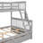 Twin-Over-Full Bunk Bed With Ladders And Two Storage Drawers(Gray)-2080933805