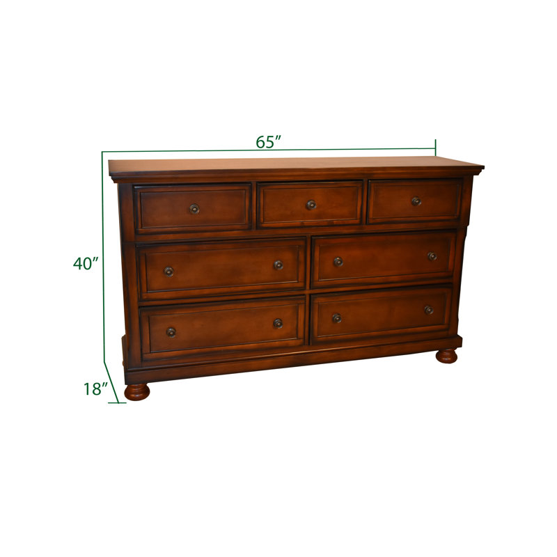 Table de chevet Baltimore noyer foncé