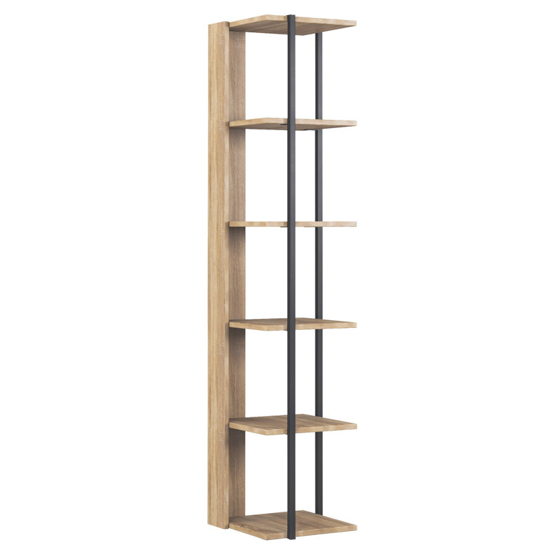 39cm W Corner Bookcase, Oak