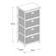 Commode de rangement en bois empilable 4 tiroirs Ottilie-2106660178
