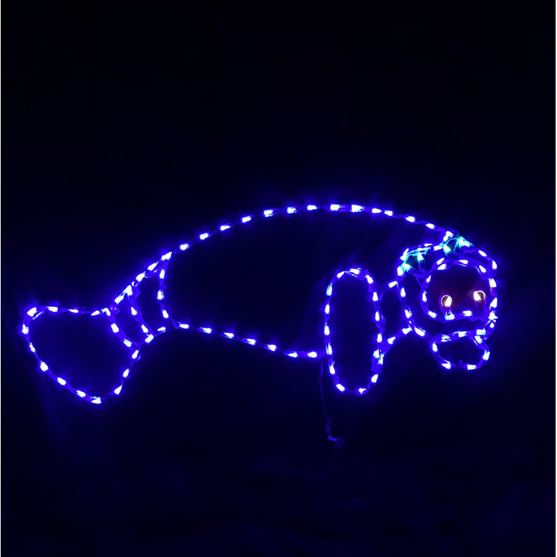 Manatee Nautical Holiday Lighted Display