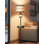 Lampe sur pied rustique rustique en métal pour le salon