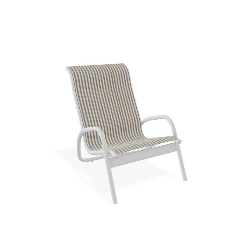 Gardenella Patio Chair, Tan, White