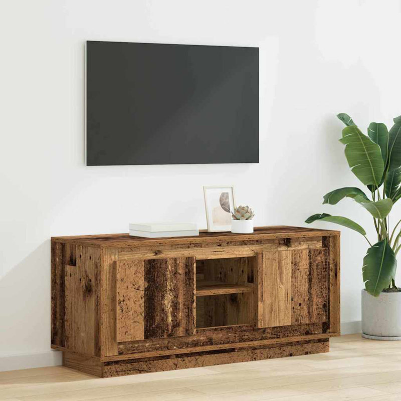 Unfinished TV Stand for TVs up to 48", Old Wood