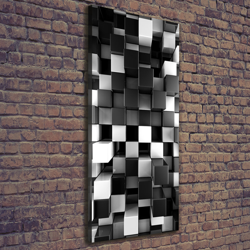 Cubes Abstraction - Wrapped Canvas Print