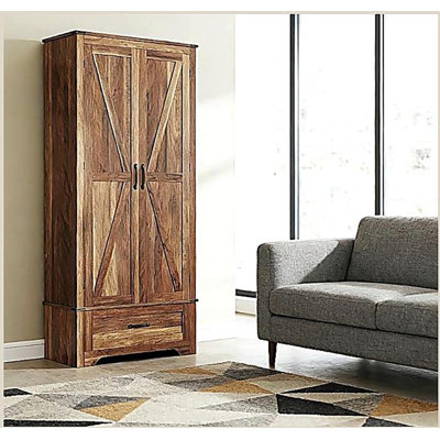 Armoire de cuisine, armoire avec tablettes réglables