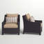 Chaise de patio avec coussins Sunbrella Fionnula-19504844