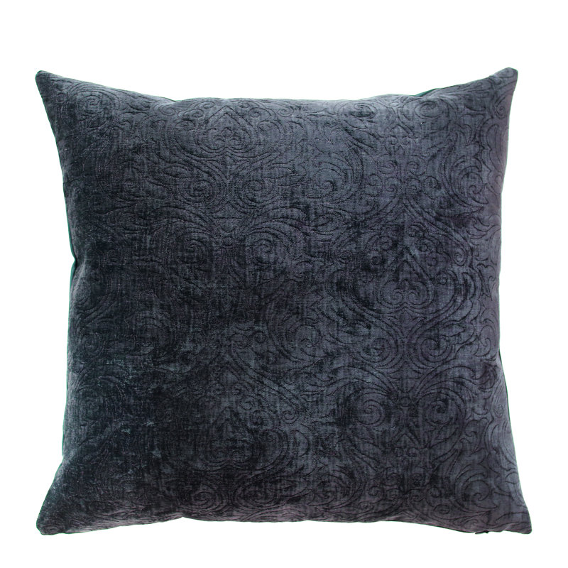 Damask Feather Throw Pillow, Ore