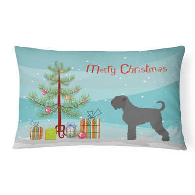  Russian Terrier Christmas Indoor/Outdoor Throw Pillow