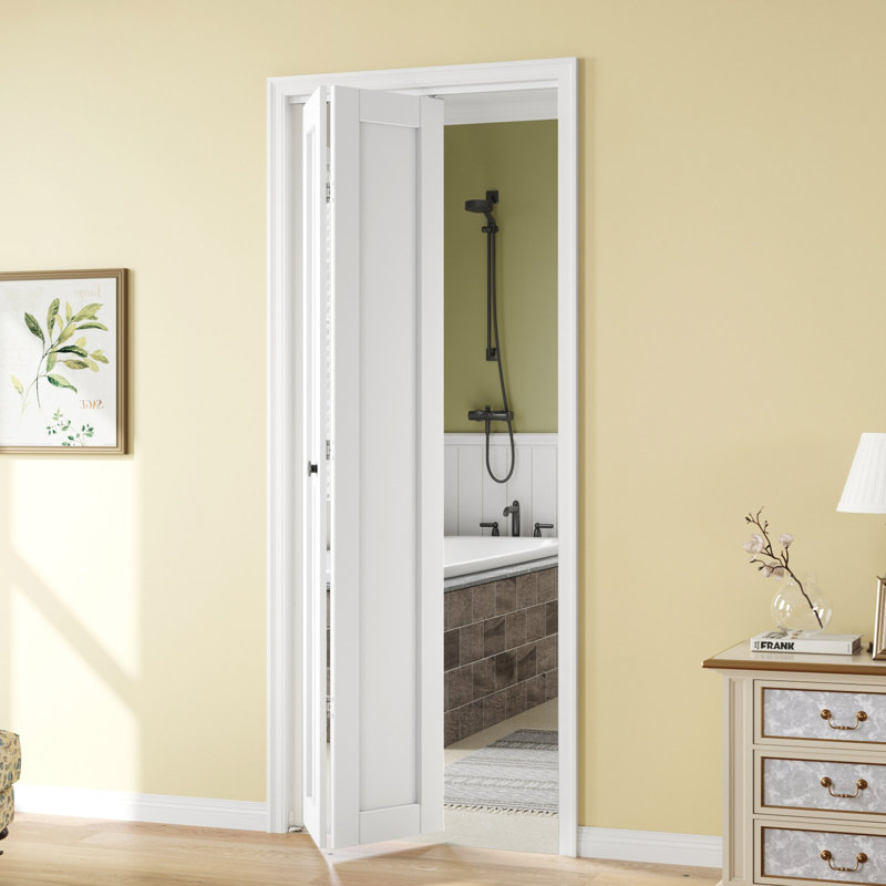 Porte pliante en bois manufacturé avec trousse de quincaillerie d'installation, 32 po x 80 po