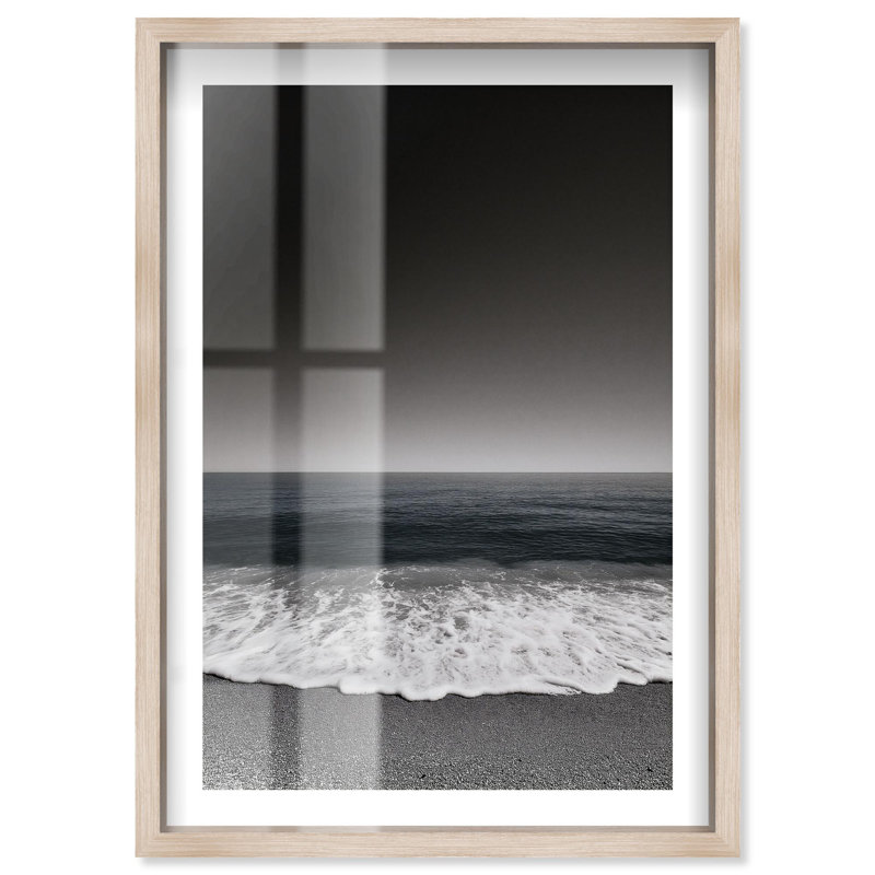 Impression encadrée Horizon Line Coastal par Notoriart, Crème, crème, H 55 po x l 37 po