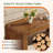 47" Solid Wood Farmhouse Coffee Table, Mid-Century Rectangle Living Room Table
